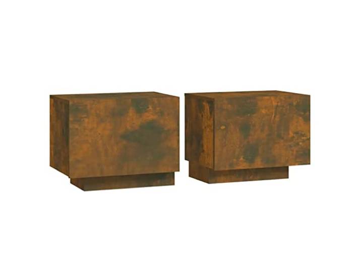 Makastle Nachttisch Räuchereiche 100x35x40 cm Holzwerkstoff