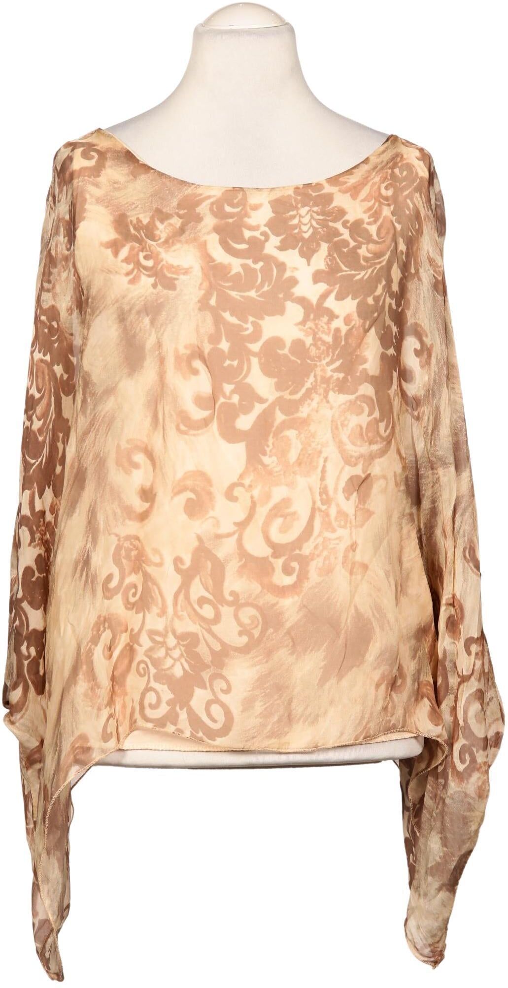 Cartoon Damen Bluse, Beige, Gr. L, Viskose / Seide / Elasthan - Second Hand