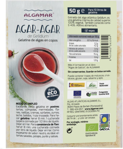 Algamar Agar en Copos 50 gr