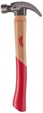 Milwaukee Marteau a griffes courbes hickory (450g) 4932478659