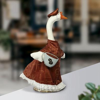 Gänse-Outfit passt zu 23 Zoll Statue, niedliche Dekoration für Festivalpartys im Hinterhof