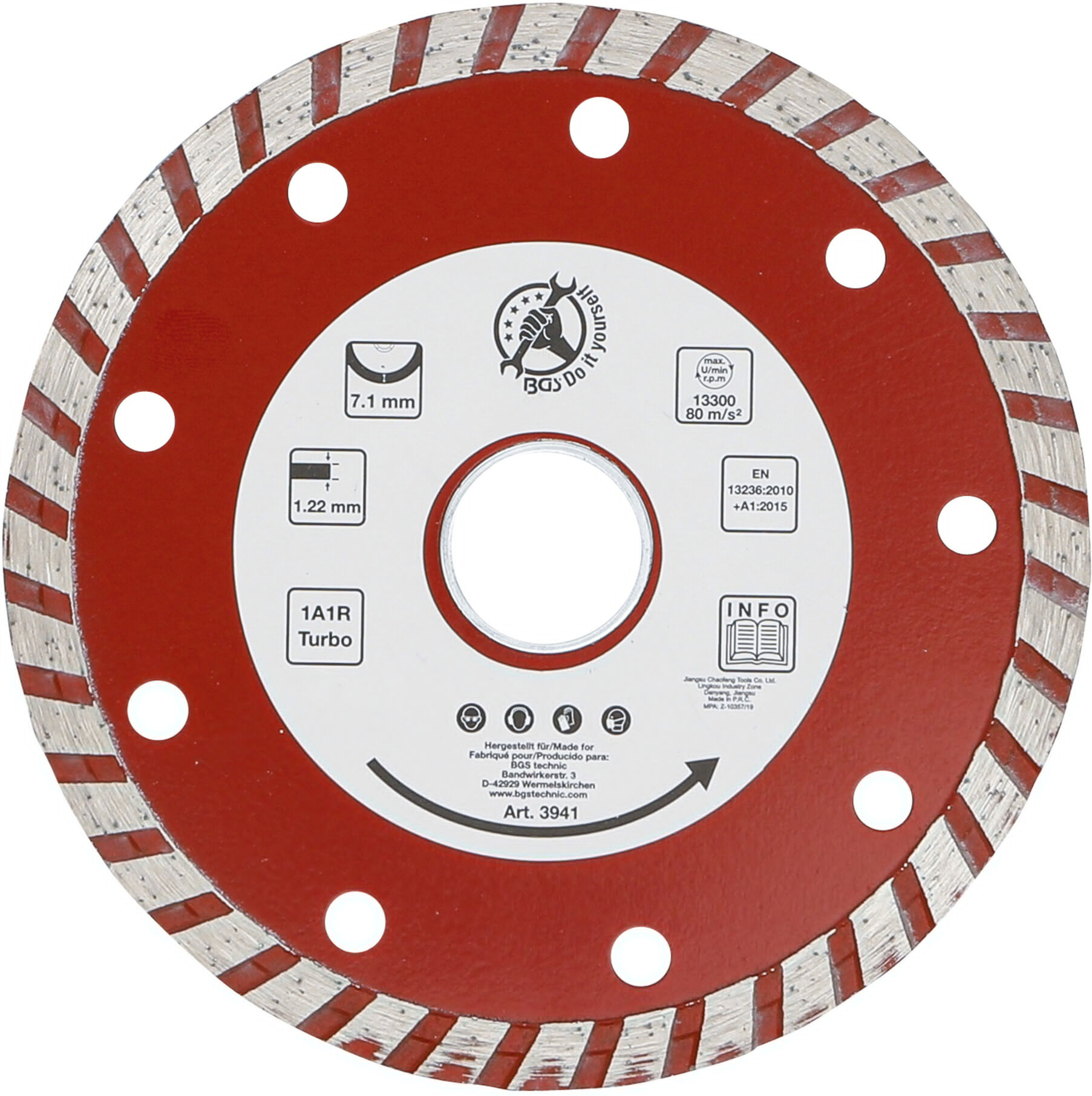 BGS Do it yourself Turbo-Trennscheibe Ø 115 mm (3941)