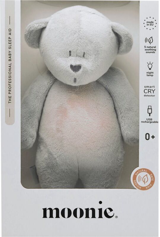 Moonie Bear 2.0 Organic Silver berceuse avec une mélodie 1 pcs