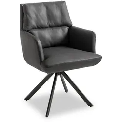 bert plantagie Stuhl Roos R33 Leder Grigio