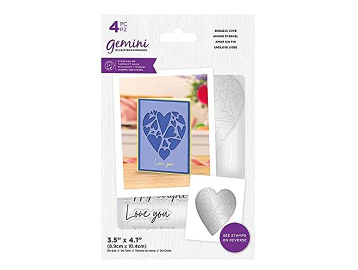 Gemini Clearstamp&snijmal set - Abstract Shape - Endless Love