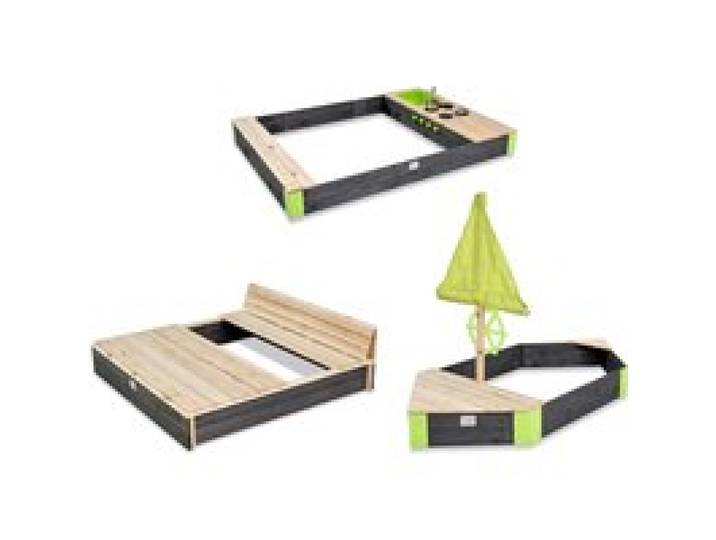 EXIT TOYS Bac à sable en bois, Aksent