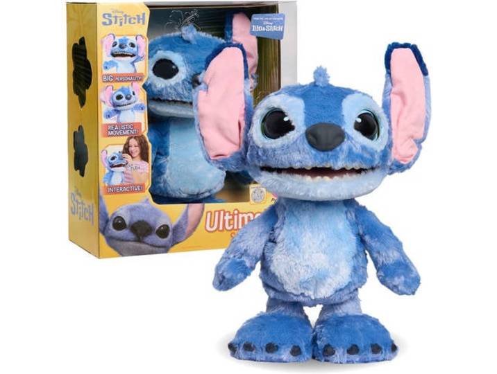 Just Play Disney Stitch - Ultimate Stitch - Interactieve pluchen knuffel - Praat, danst en beweegt