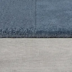Läufer Wolle Blau 60 x 230 cm - DEBEN   Kadima Design