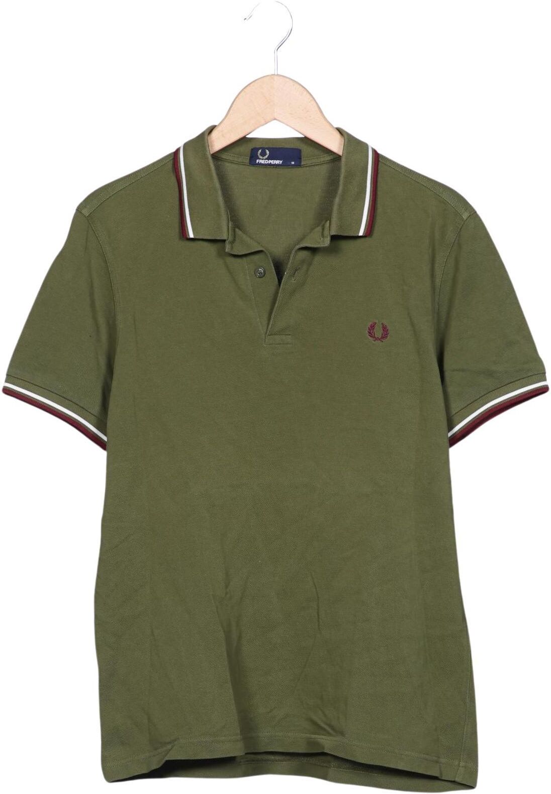 Fred Perry Herren Poloshirt, Grün, Gr. M, Baumwolle - Second Hand