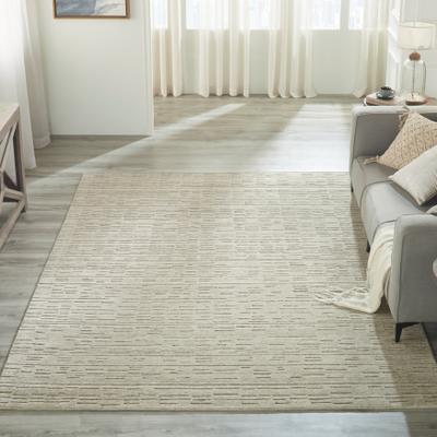KALATY Minimalist Solid Wool Area Rug