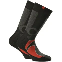 Rohner next Kinder Trekking Socks Wandersocken Doppelpack schwarz - rot