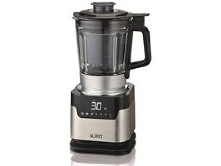 Blender chauffant - SCOTT - 21105 - Noir - 1.75 L - 1500 Watt - Fonction cuisson à la vapeur - Mixeur/cuiseur