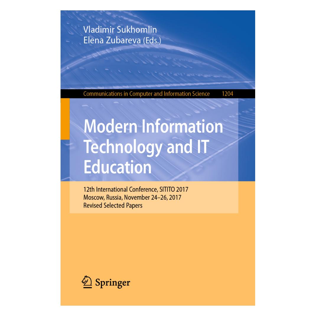 Springer Modern Information Technology and IT Education (Englisch, Softcover, Elena Zubareva, Vladimir Sukhomlin) (56191865)