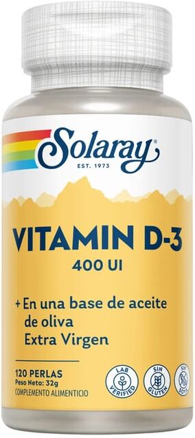 Solaray VITAMINA D 400 UI 120 Perlas
