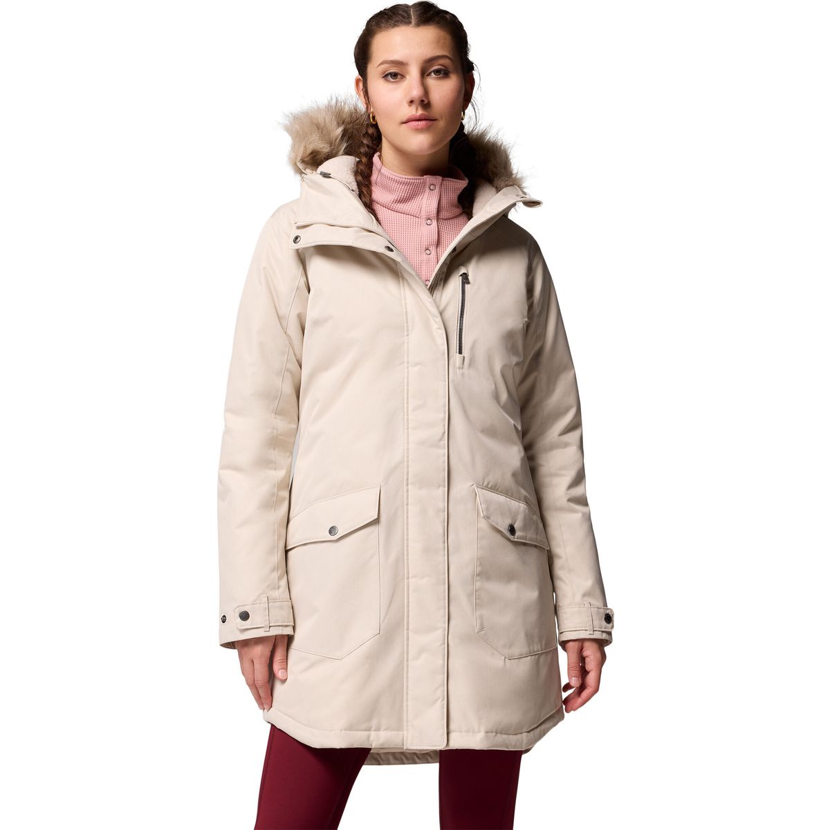 Columbia Women's Suttle Mountain Long Insulated Jacket dark stone (279) S 179975-1799751-279-S