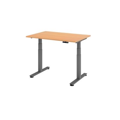 Hammerbacher-Sitz-Steh-Schreibtisch el.120x80cm Buche-VXDSM12/6/G