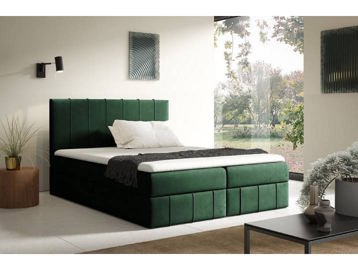 yourhouse24 Boxbett John (Bonell-Matratze und Topper), mit zwei Bettkästen