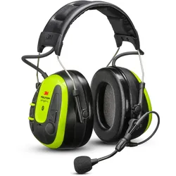 3M PELTOR WS ALERT X+ Headset, 30 dB, Bluetooth MultiPoint-Technologie, Kopfbügel, kompatibel mit mobiler App, leuchtendes Gelb, MRX21A3WS7