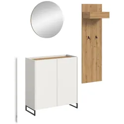 Ebuy24 Drive Garderobenmöbel Set D19 Weiß.