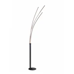 Stehlampe Stehleuchte Wohnzimmerlampe schwarz LED Design Beistelllampe H 215 cm