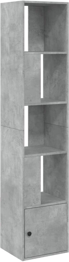 vidaXL Bibliothèque gris béton 40x36x189 cm bois d'ingénierie