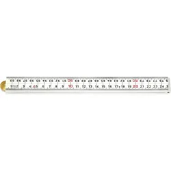 HULTAFORS Gliedermaßstab Kunststoff 1mx13mm weiß 4 Glieder