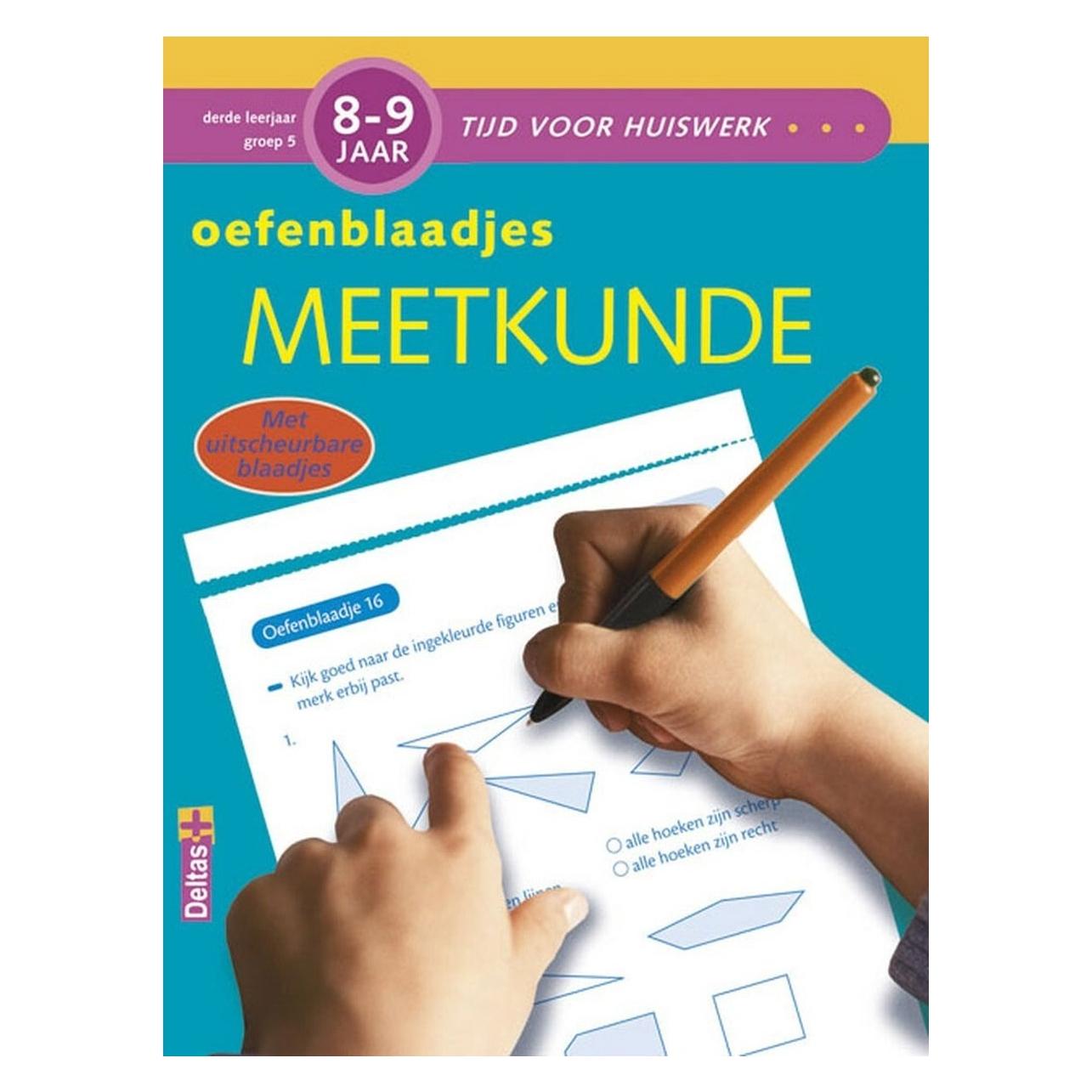 Deltas Tijd voor huiswerk - Oefenblaadjes meetkunde (8-9 j.): Met uitscheurbare blaadjes (60988437)