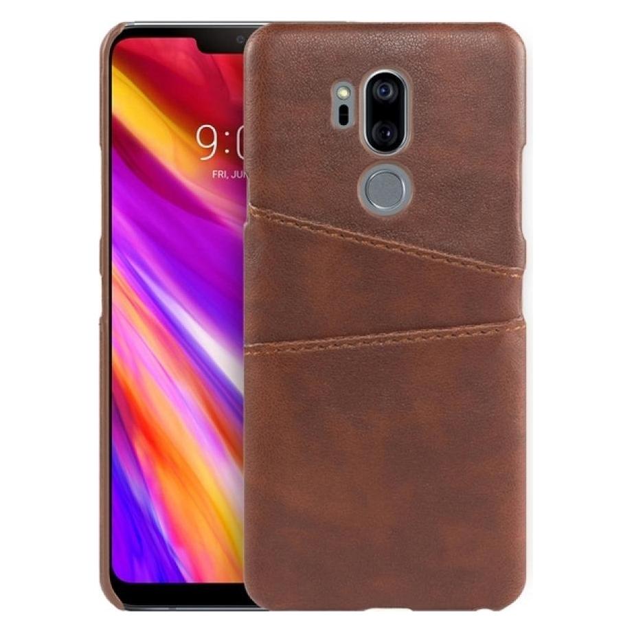Screenguard LG G7 ThinQ CardCaddy Leder Backcase mit Kartenfächern (LG G7 ThinQ) (00024246)