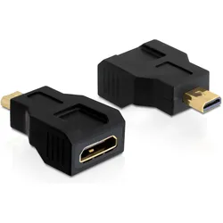 4x Delock Micro-HDMI zu, Video Adapter, Schwarz
