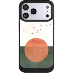 Nivocase Hülle für Apple iPhone 17 Pro Max Handyhülle NIVOcore Case Schwarz Sonnenschein Sonnenuntergang (Apple iPhone 17 Pro Max), Smartphone Hülle, Schwarz