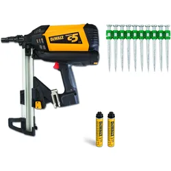 DEWALT C5 Akku-Gasnagler + 1400 Naegeln 25mm