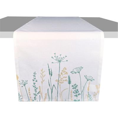 Tischläufer OTTO HOME "Nérac" Gr. 1, grün, B:140cm L:40cm, Polyester, Tischdecken, 140x40, 1 Stück, Läufer, Deko, Esszimmer, Wohnzimmer