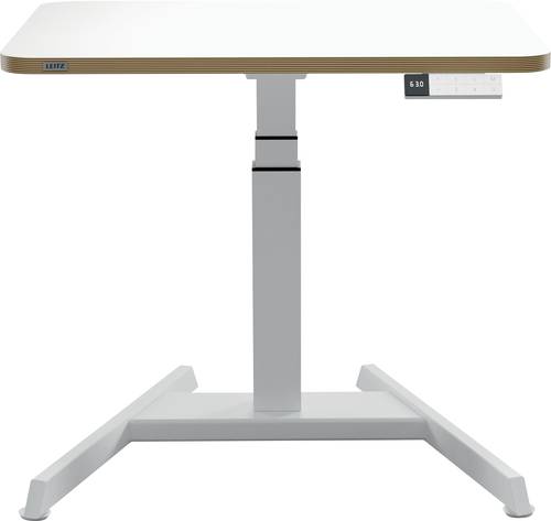 Leitz Sitz-/Steh-Schreibtisch Weiß 65340001 Farbe der Tischplatte: Weiß elektrisch höhenverstellbar, höhenverstellbar max. Höhe