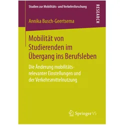 Mobilität von Studierenden im Übergang ins Berufsleben, Fachbücher von Annika Busch-Geertsema