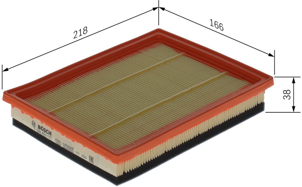 Luftfilter BOSCH F 026 400 177