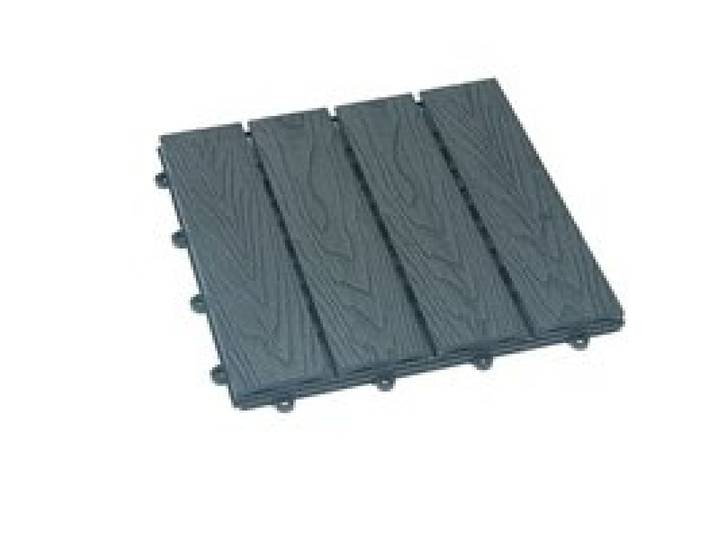 HOME DELUXE Dalles clipsables en composite »BAVARO PREMIUM« (1m², anthracite)