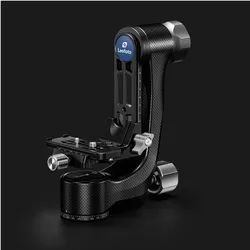 Leofoto Gimbal PG-3 aus Carbon (2-Wege-Neiger, Videokopf), Stativkopf, Schwarz