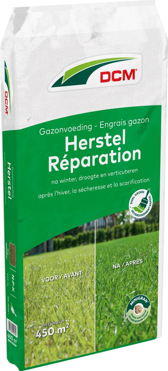 DCM Gazonvoeding Herstel 18 kg - Voor een snel herstel en een groen gazon