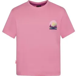 TROLLKIDS Girls Gryllefjord Panorama T GOTS, Größe 116 in Pink candy pink/fresh berry