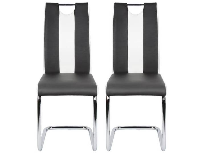 SUPFINE Chaises de salle à manger un ensemble de 2 chaises aux courbes arrondies confortables pour s'asseoir et apaiser la