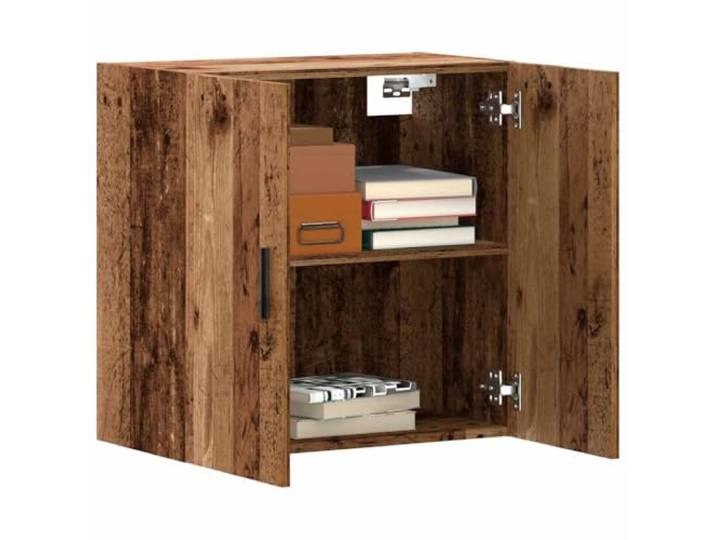 LPERTGFHU Wandschrank Altholz-Optik Holzwerkstoff Schwebeschrank 60x31x60 Robustes Material, Platzsparende Wandmontage, Vielseitiger Stauraum