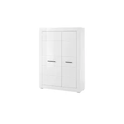 Highboard   ¦ weiß ¦ Maße (cm): B: 100 H: 142 T: 35.0