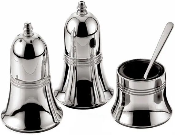 Arthur Price of England Silver Plate Lighthouse 3 Piece Set Condiment Set with Spoon
