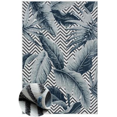 Myflair Möbel & Accessoires "Tiki, LAGERRÄUMUNG" rechteckig 8 mm Höhe Blätter Motiv, Hoch-Tief Effekt, Outdoor geeignet, Balkon, Terrasse
