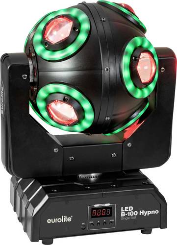 Eurolite 51918825 B-100 Hypno Single Ball DMX LED-Effektstrahler Anzahl LEDs (Details):8 10W