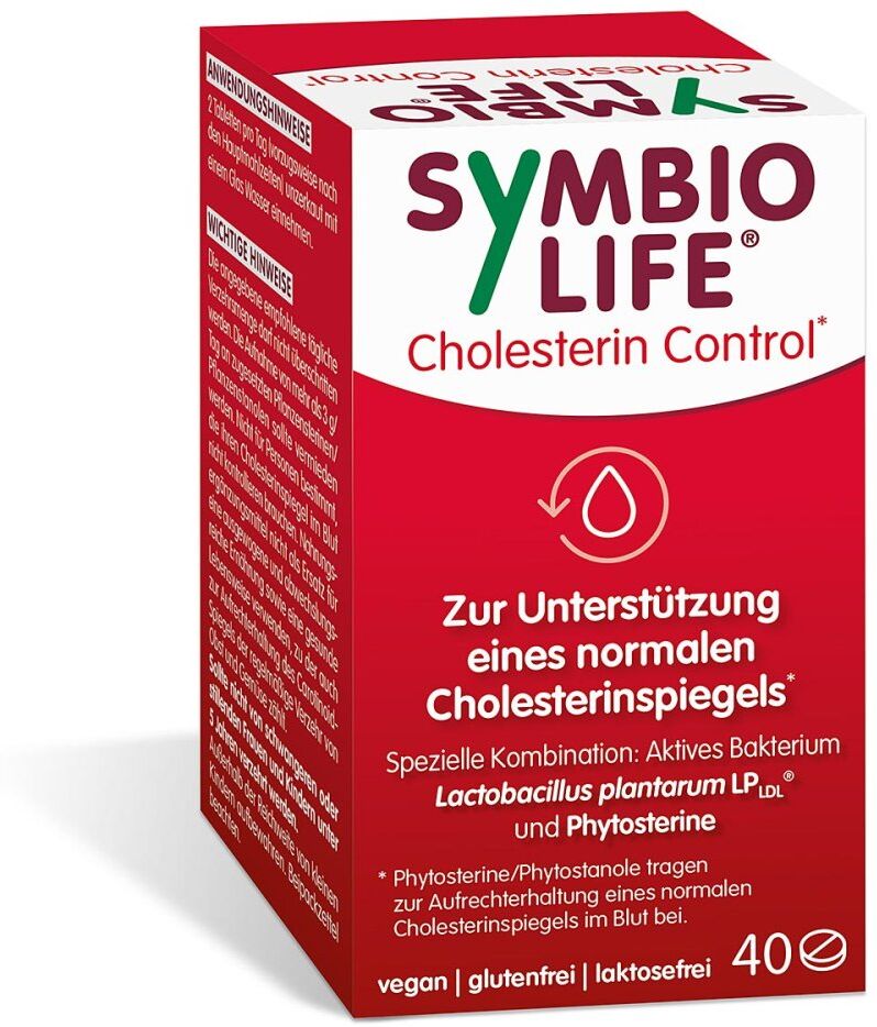 Symbiolife Cholesterin Control mit Phytosterine 40stk