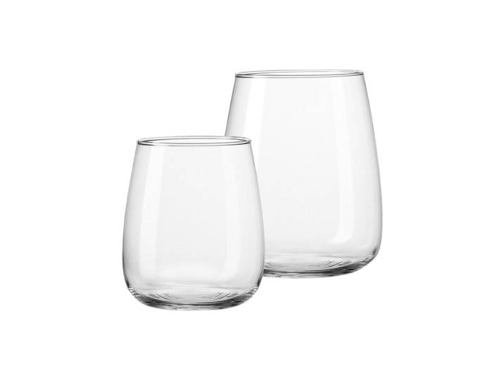 Ritzenhoff Breker Vasen-Set Rimini transparent 2-tlg., Transparent, Glas, 2 cm, Dekoration, Vasen, Glasvasen