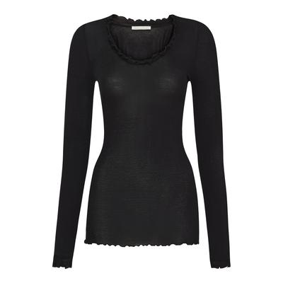 Funktionstop SEAMLESS BASIC "Seamless Basic Top Cotton", Damen, Gr. L/XL, schwarz, Obermaterial: 100% Baumwolle, Tops