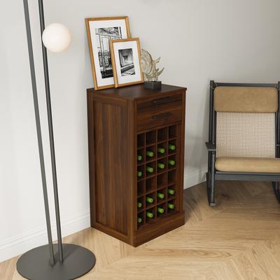 "GDFStudio - Centennial Modern 35.43"" Tall Modular Wine Bar Buffet Cabinet Storage"