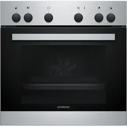 Siemens EQ110KA2EE HE010FBR1, EA64RGNA1E, Backofen + Herd Einbau, Silber, Schwarz
